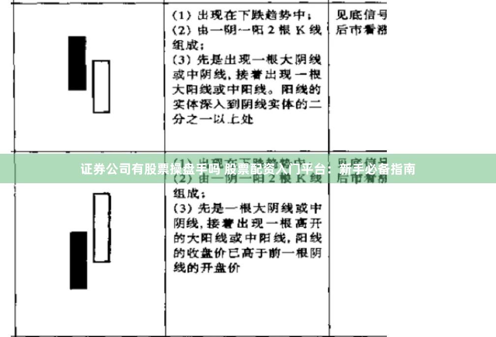 证券公司有股票操盘手吗 股票配资入门平台：新手必备指南